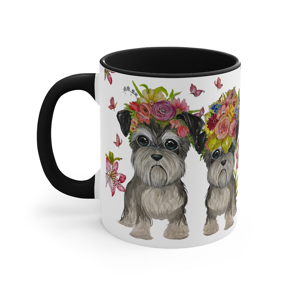 Thumbnail: Schnauzer Sisters Art  Mug