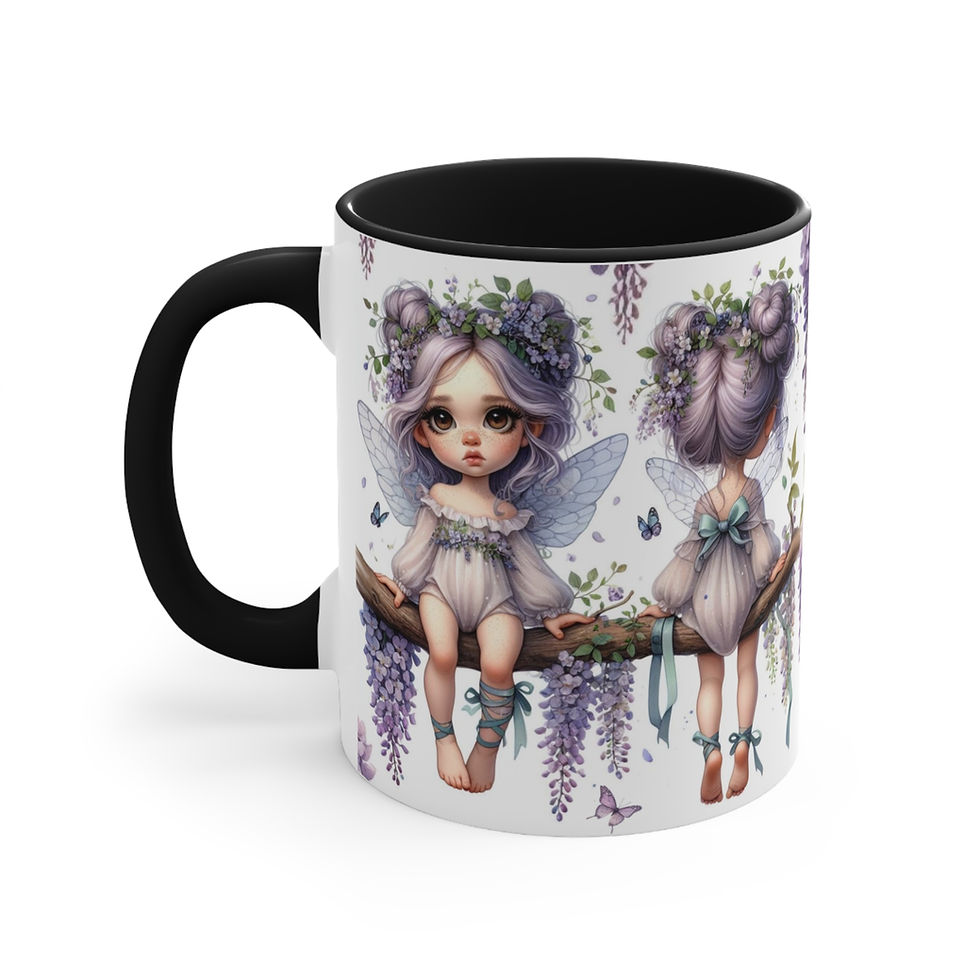 Thumbnail: Wisteria Fairy  "Flower Fairies"  Art Mug 