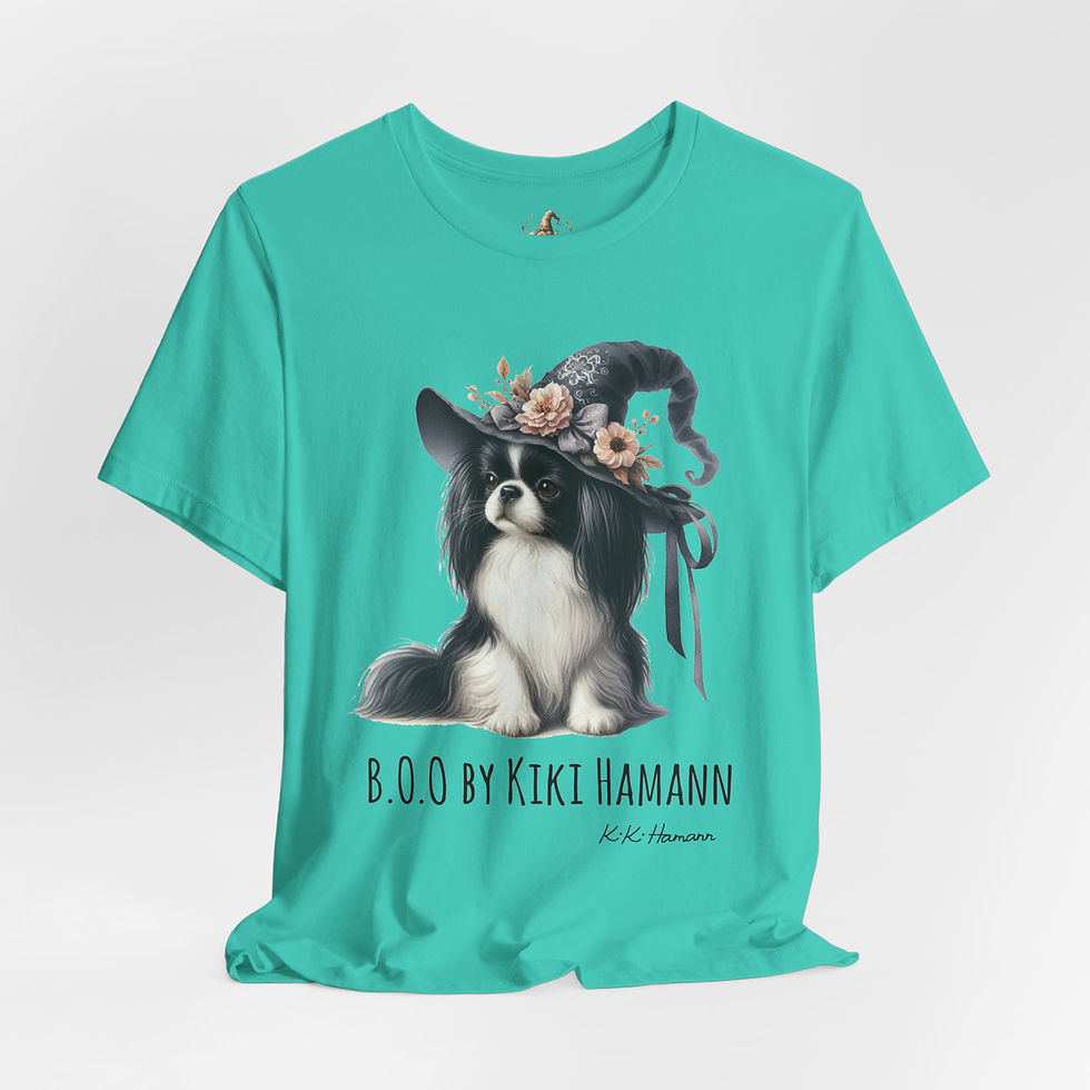 Thumbnail: Japanese Chin  "Boo"  Tshirt (Boyfriend Cut)