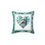 Thumbnail: Yorkie  Blue Letter "Heart"  -Faux Suede Square Pillow - 14 x 14"