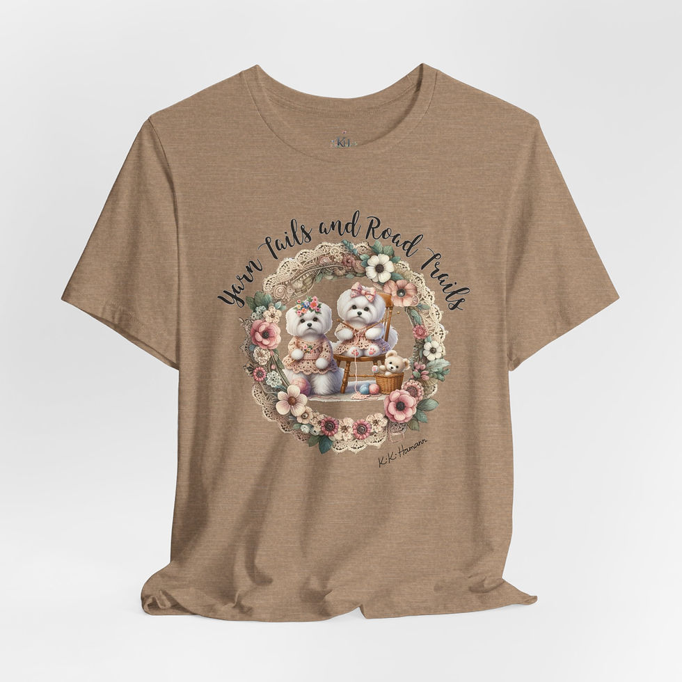 Thumbnail: Maltese "Crochet Club"  Tshirt (Boyfriend Cut)