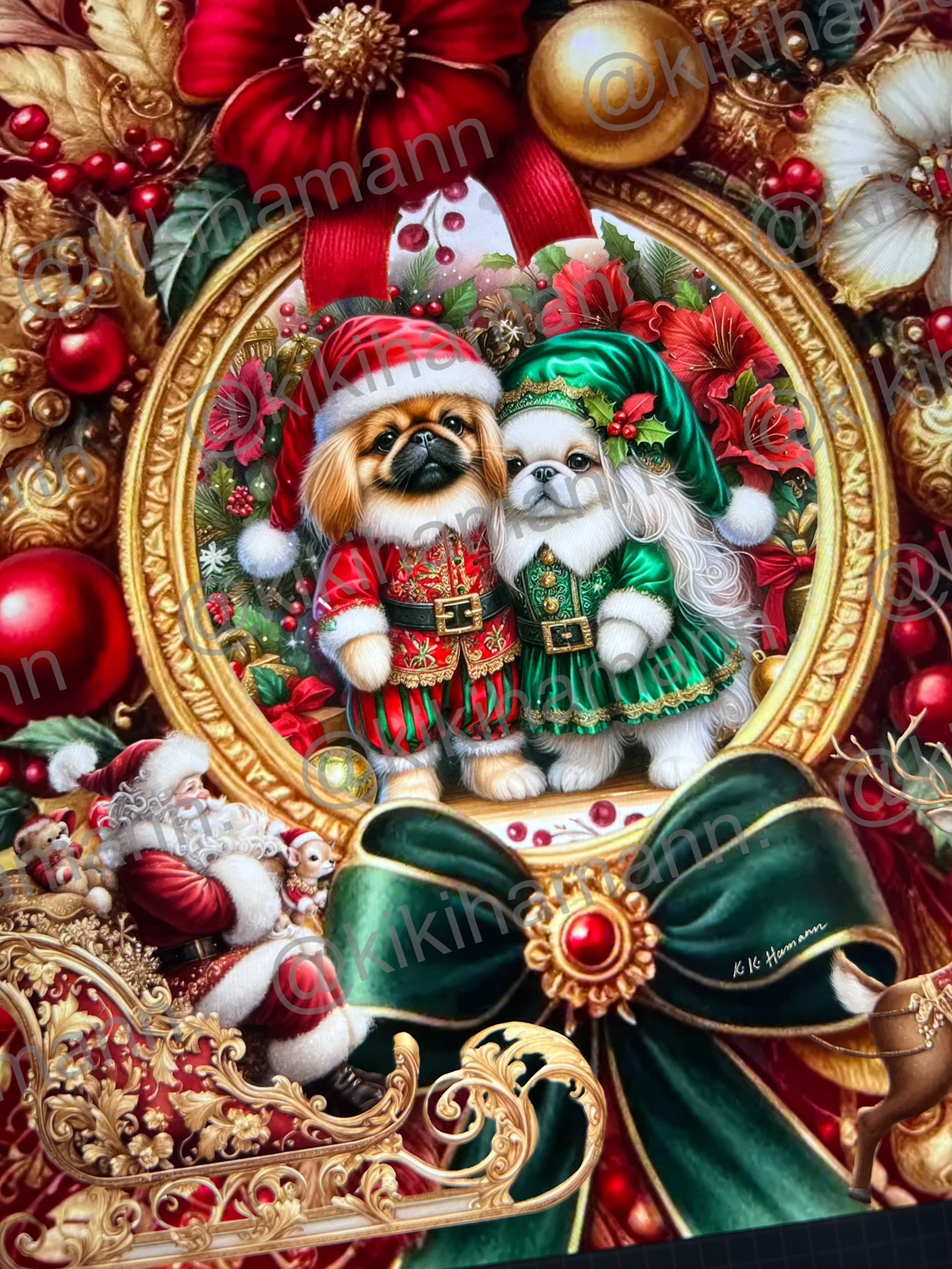 Pekingese Velvet North Star Elf Luxury Blanket Kiki’s Enchanted Special Edition