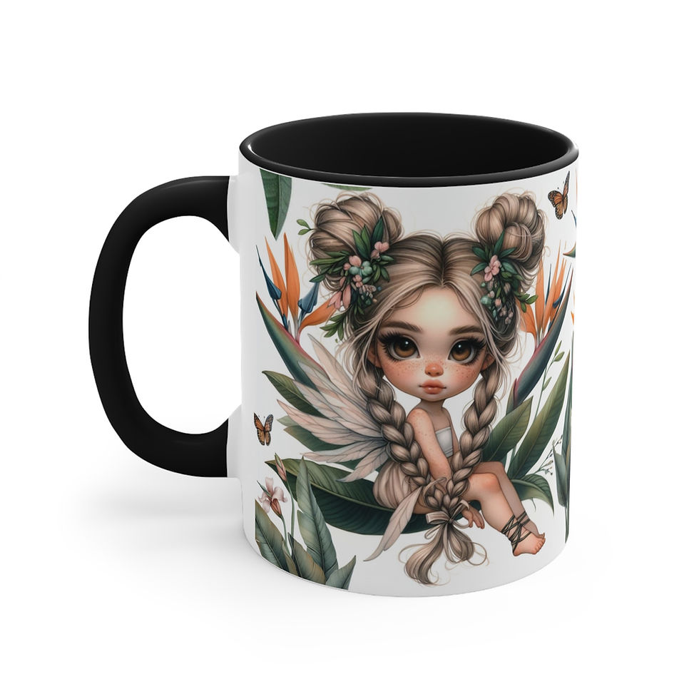 Thumbnail: Bird of Paradise Fairy  "Flower Fairies"  Art Mug 