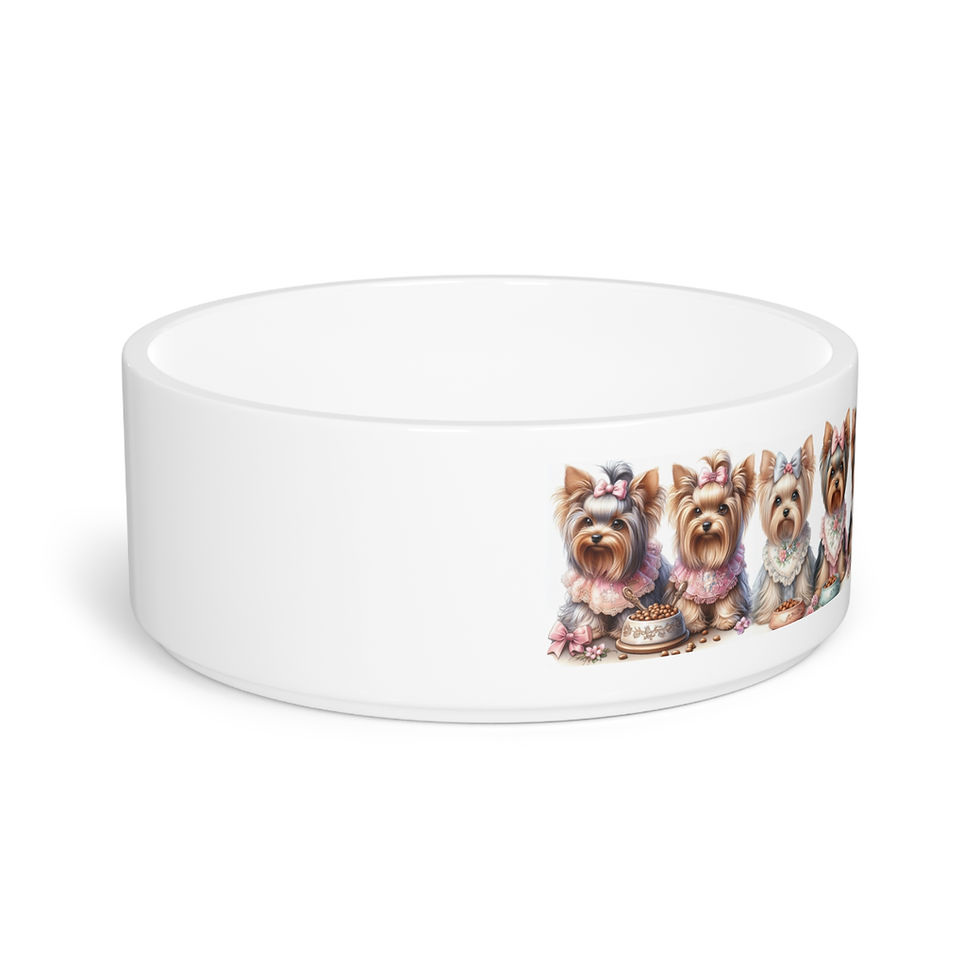 Thumbnail: Yorkie Food Bowl, 6" diameter