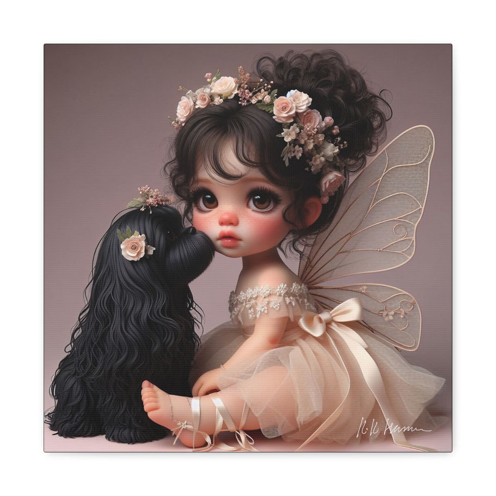 Thumbnail: ShihTzu 3 - Canvas Print - Gallery Style -  Fairy Tails