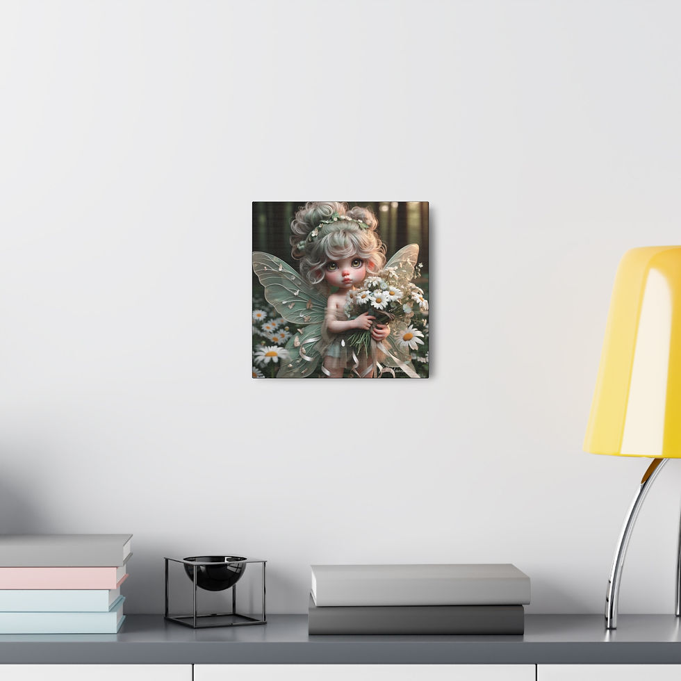 Thumbnail: Daisy 1 - Canvas Print - Gallery Style -  Flower Fairies