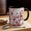 Thumbnail: Maltese French Style  "Rose  Toile de Jouy "  Art Mug