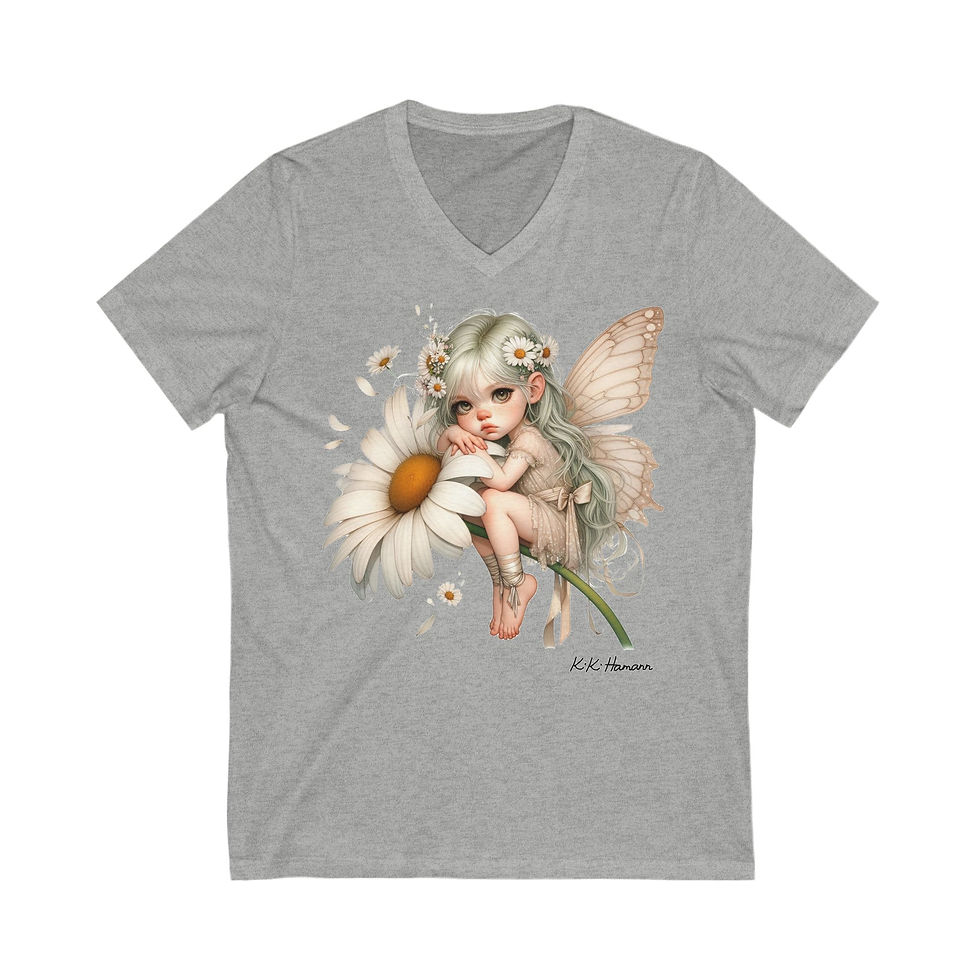 Thumbnail: Daisy - "Botanic Flower Fairies"  -Short Sleeve V-Neck Tee