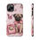 Thumbnail: Iphone Pug Pink Retro Phone - Tough  Cases