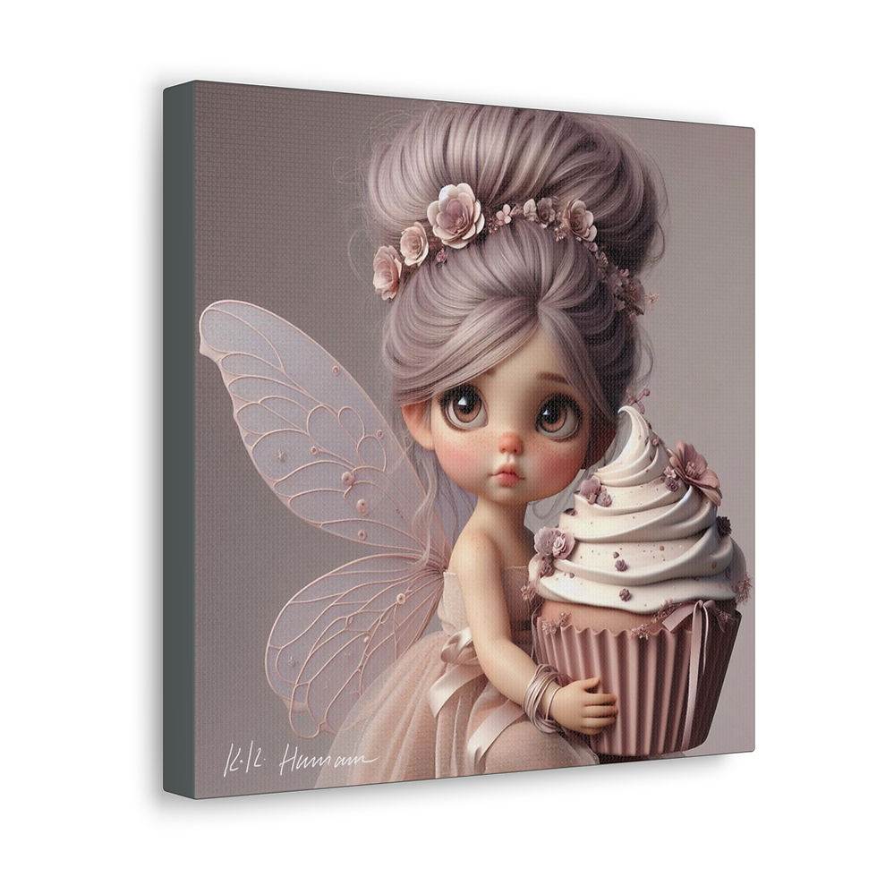 Thumbnail: Cupcake 1 - Canvas Print - Gallery Style -  Fairyland  