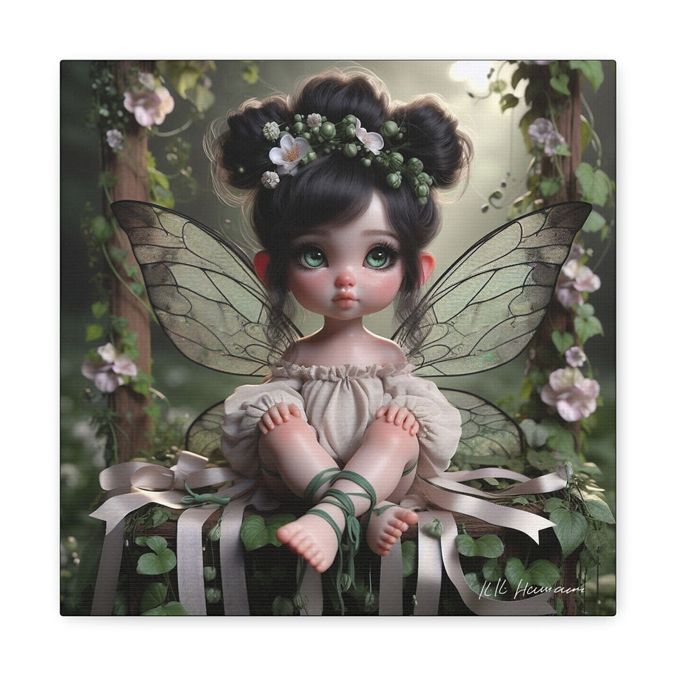 Thumbnail: Sweetpea 1 - Canvas Print - Gallery Style -  Flower Fairies