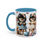 Thumbnail: Pomeranian "Crochet Club" - Accent Coffee Mug 11 oz