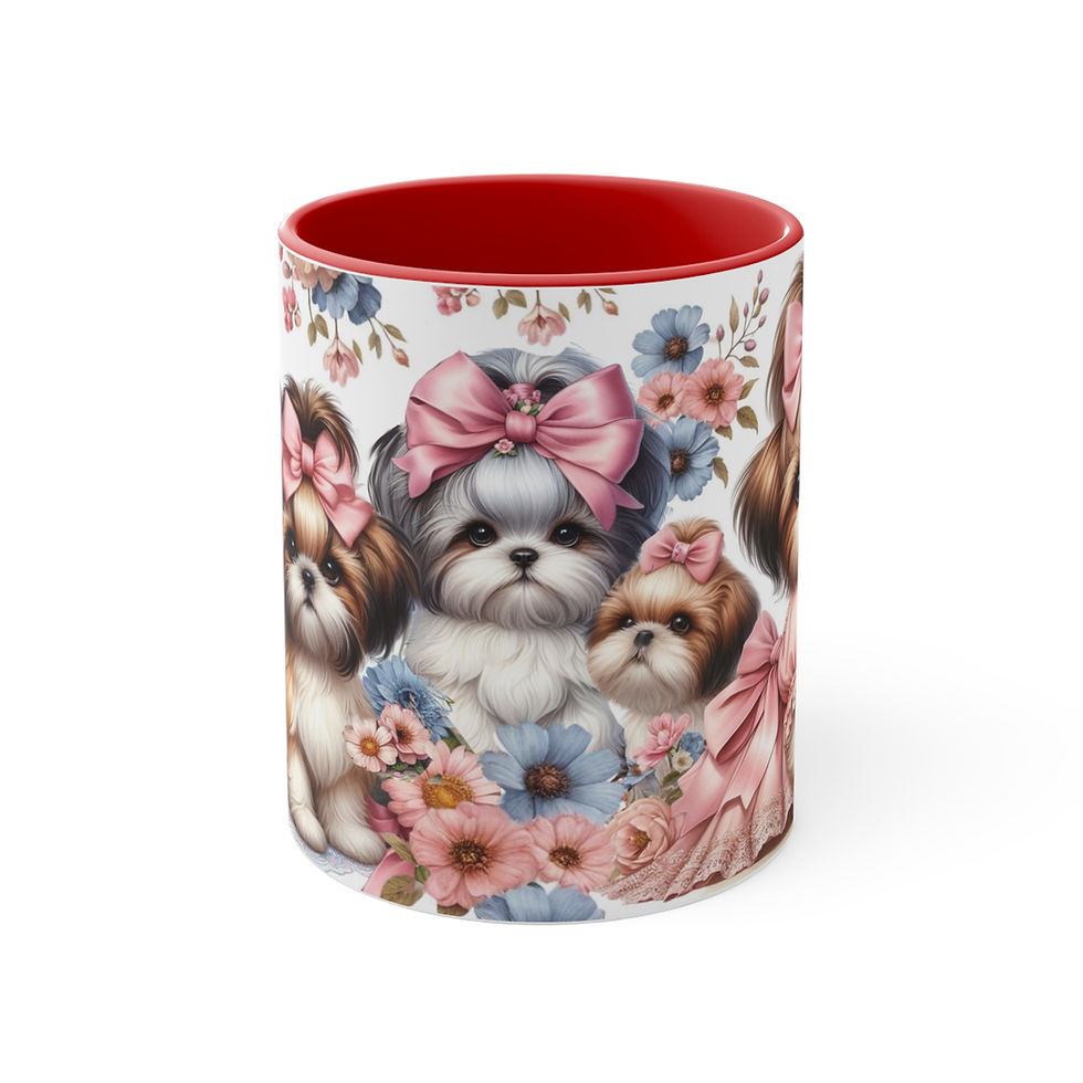 Thumbnail: ShihTzu "Spring Time"  Art Mug