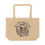 Thumbnail: Pomeranian "Crochet Club" - LARGE Cotton Canvas Tote Bag