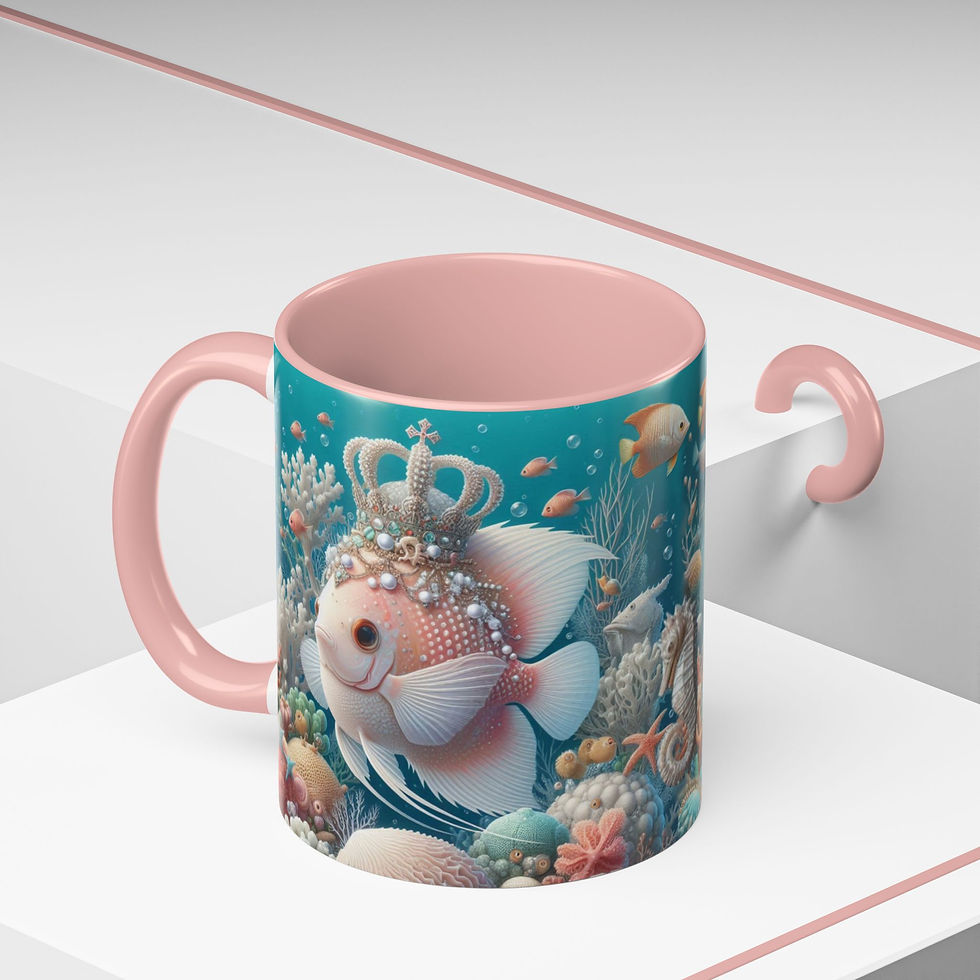 Thumbnail: Fish Royalty  from the collection "Imaginary Ocean"  -  Art Mug