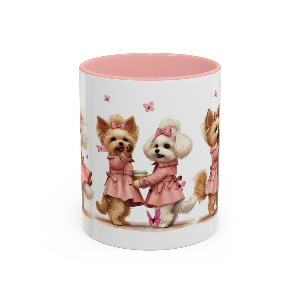 Thumbnail: Vivi & Lulu -  Pink Trench Mug – 11 oz