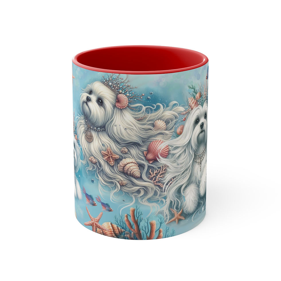 Thumbnail: Copy of Maltese Mermaids -  Art Mug