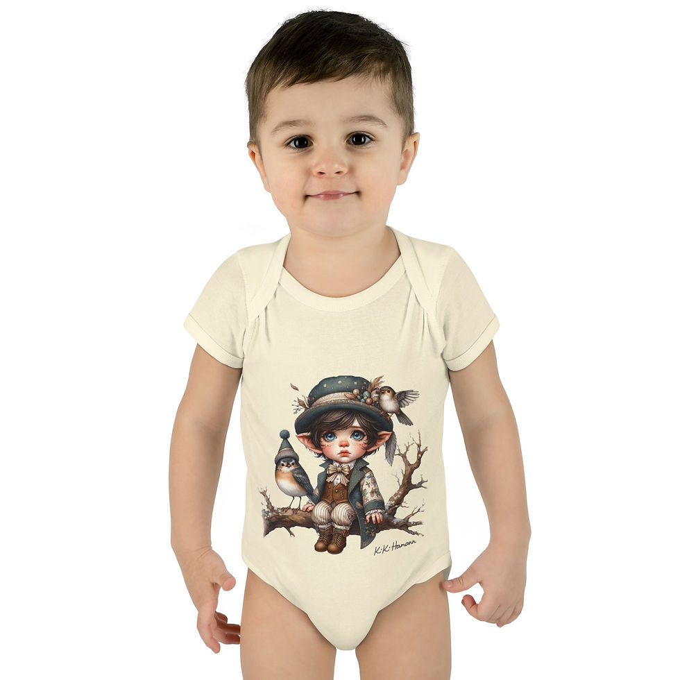 Thumbnail: Kiki Baby Sage's Snail Infant Baby Suit - Vintage Fancy Magic