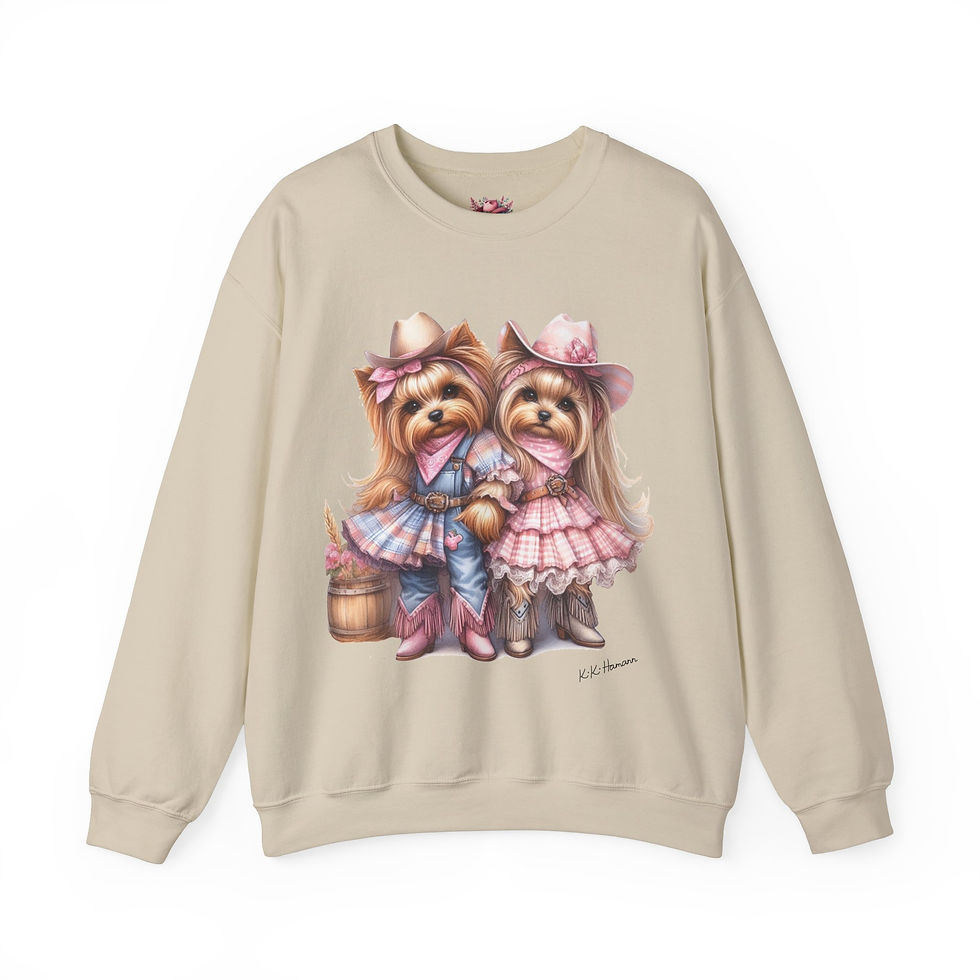 Thumbnail: Yorkie Rodeo Girls -Heavy Blend Sweatshirt
