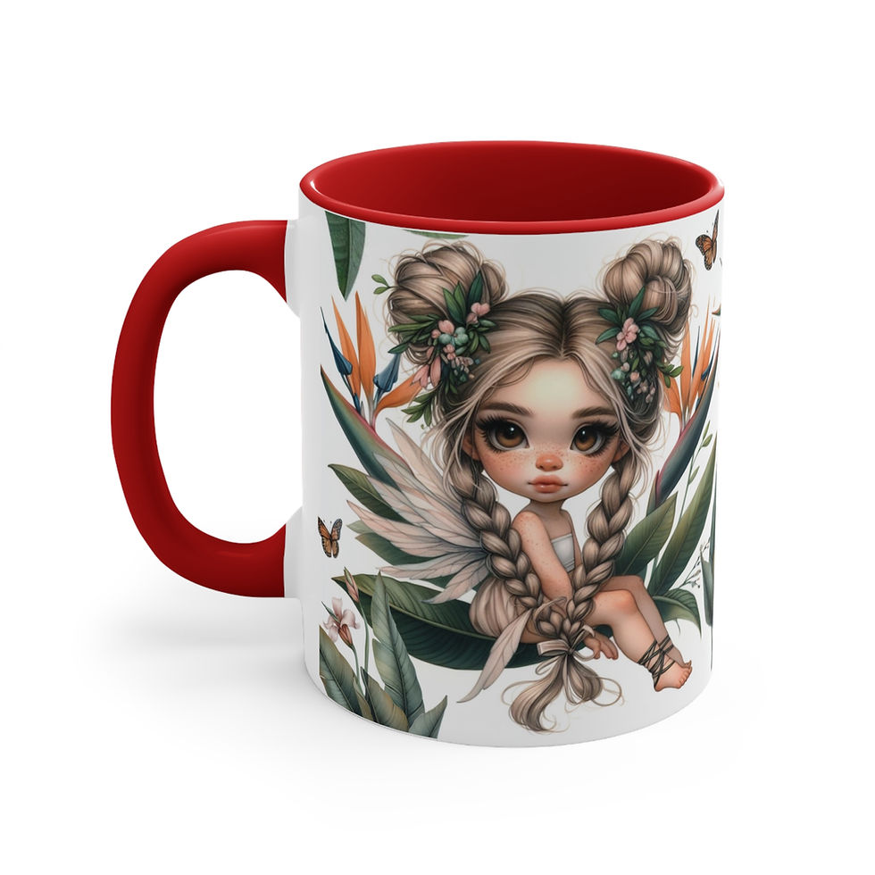 Thumbnail: Bird of Paradise Fairy  "Flower Fairies"  Art Mug 