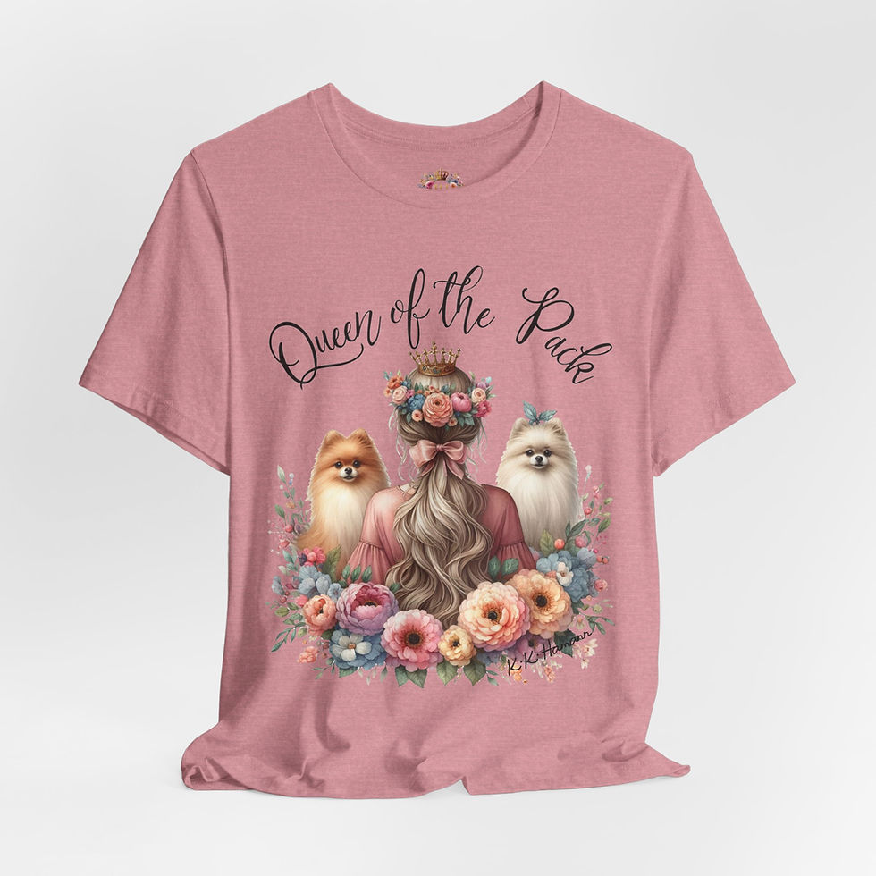 Thumbnail: Pomeranian "Queen of the Pack"  Short Sleeve Tee / Boyfriend cut