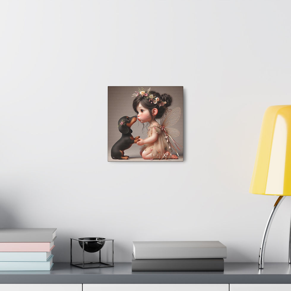 Thumbnail:  Dachshund 7  - Canvas Print - Gallery Style -  Fairy Tails