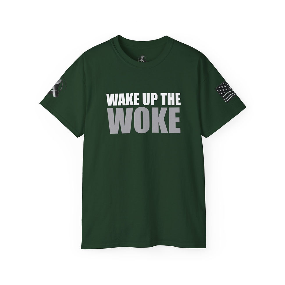 Thumbnail: Wake up the Woke - Middle weight cotton Tee