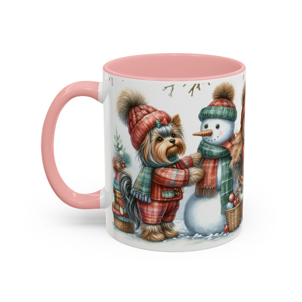 Thumbnail: Yorkie Snowman Mug – Kiki Colors Scandinavian Collection