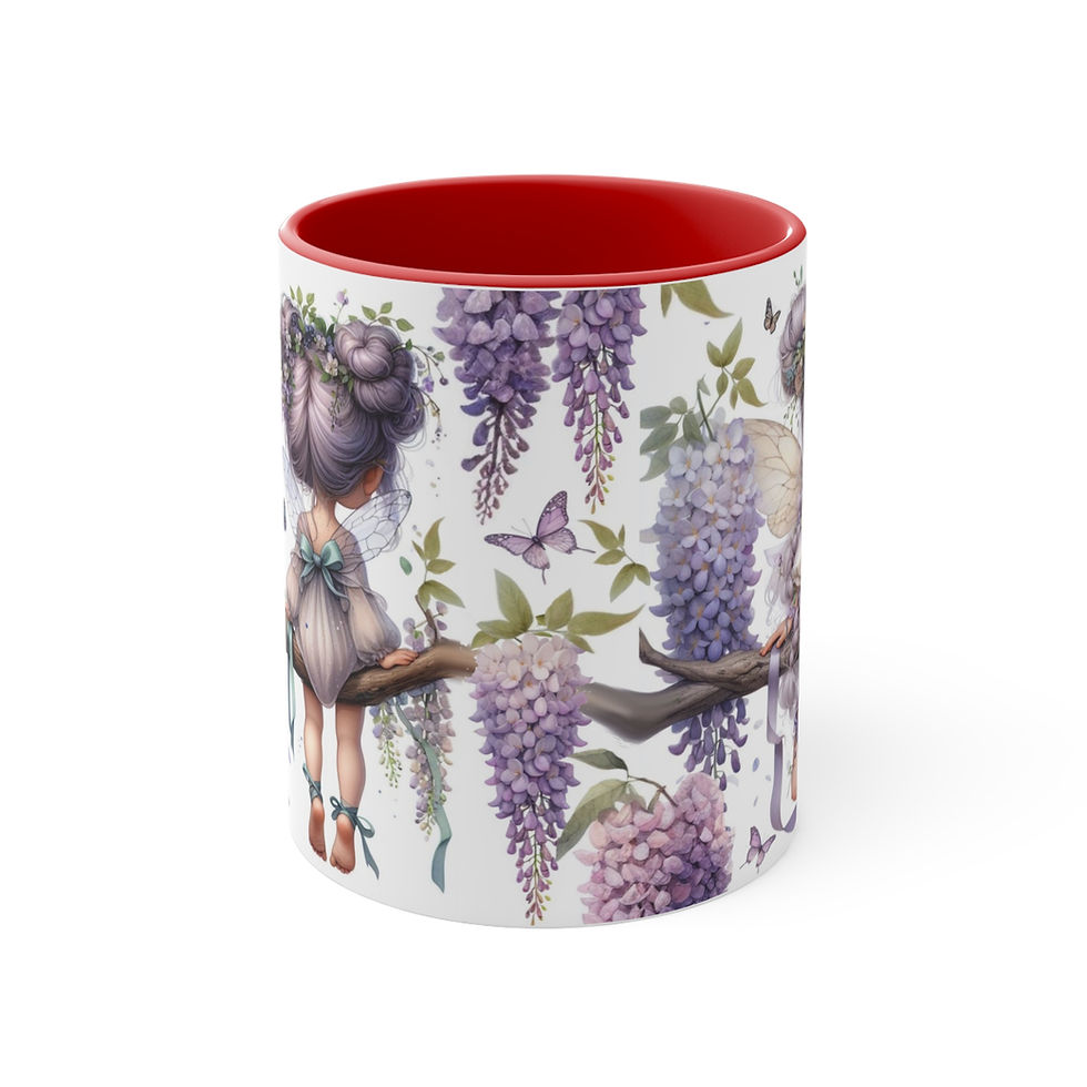Thumbnail: Wisteria Fairy  "Flower Fairies"  Art Mug 