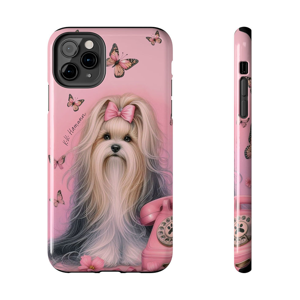 Thumbnail: IPhone Biewer Pink Retro Phone - Tough Cases