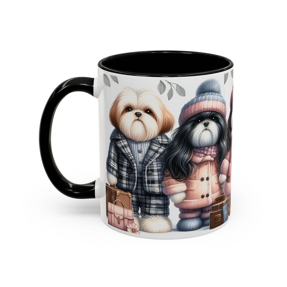 Thumbnail: ShihTzu "World Travelers" - Accent Coffee Mug 11 oz