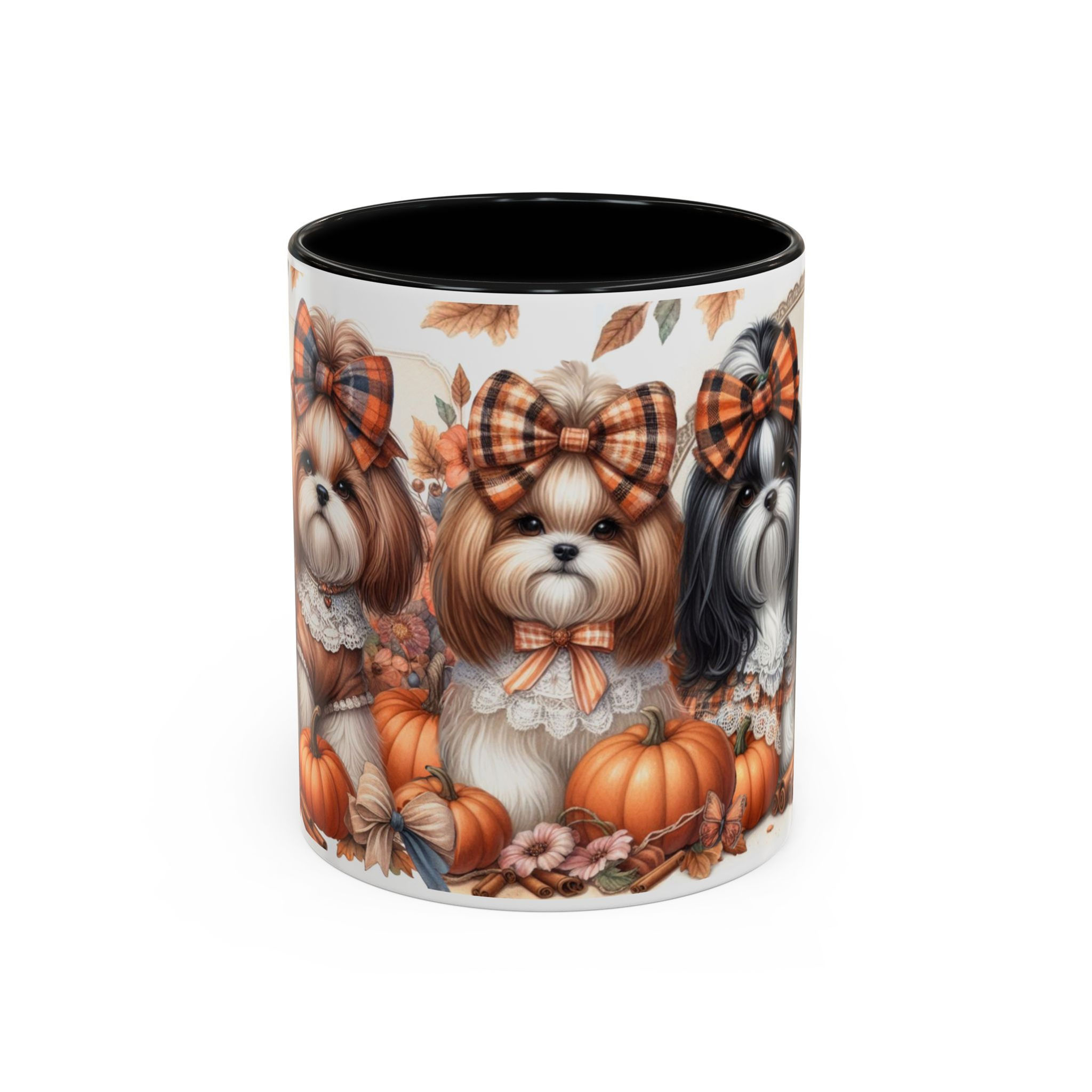 ShihTzu "Pumpkins" - Accent Coffee Mug 11 oz