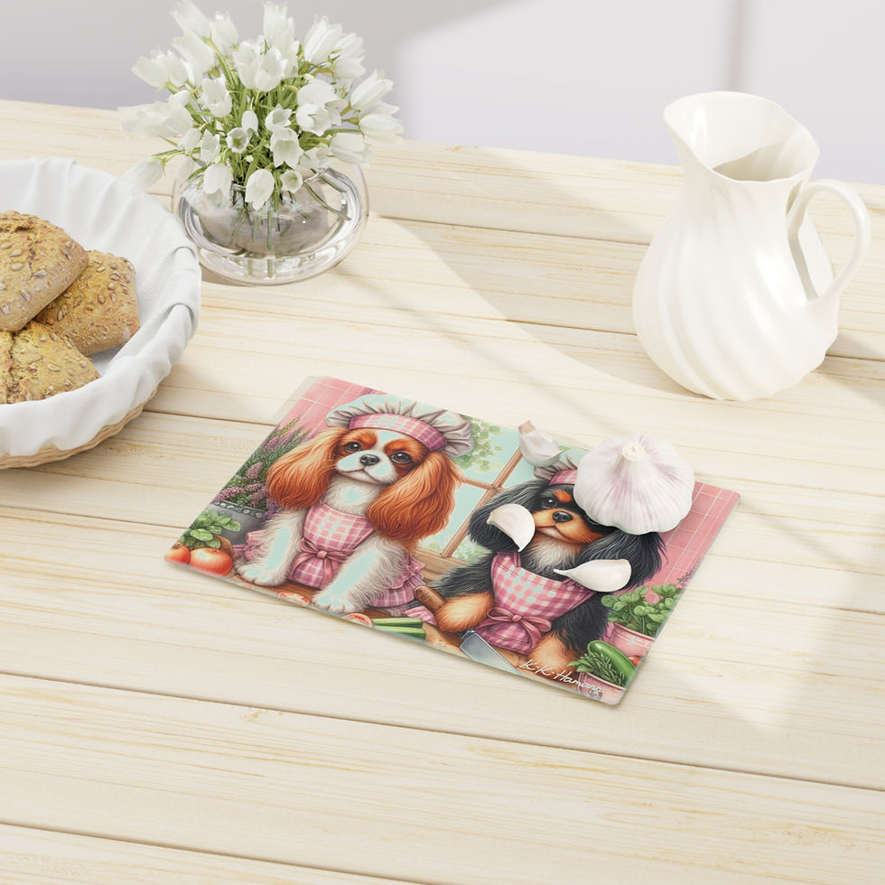 Thumbnail: Cavaliers Cutting Board (glass) - Eat your Veggies