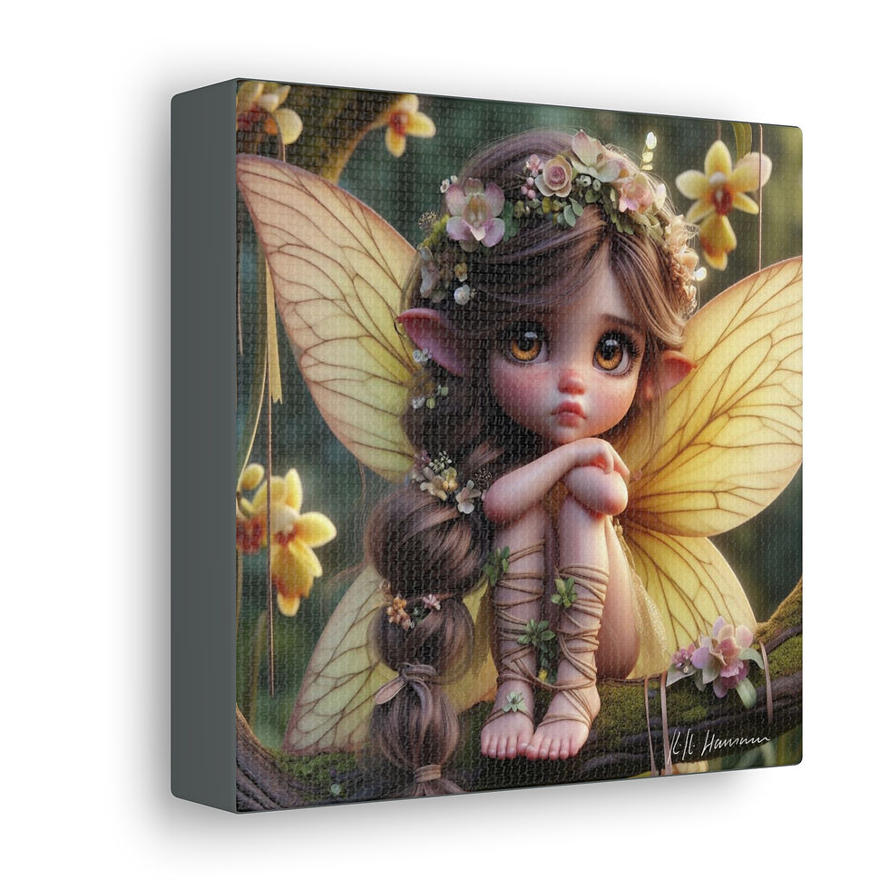 Thumbnail: Orchid 6 - Canvas Print - Gallery Style -  Flower Fairies