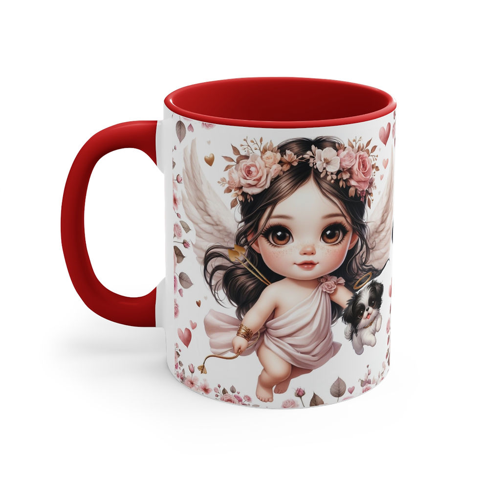 Thumbnail: Japanese Chin  "Cupid Affair"  Art Mug 