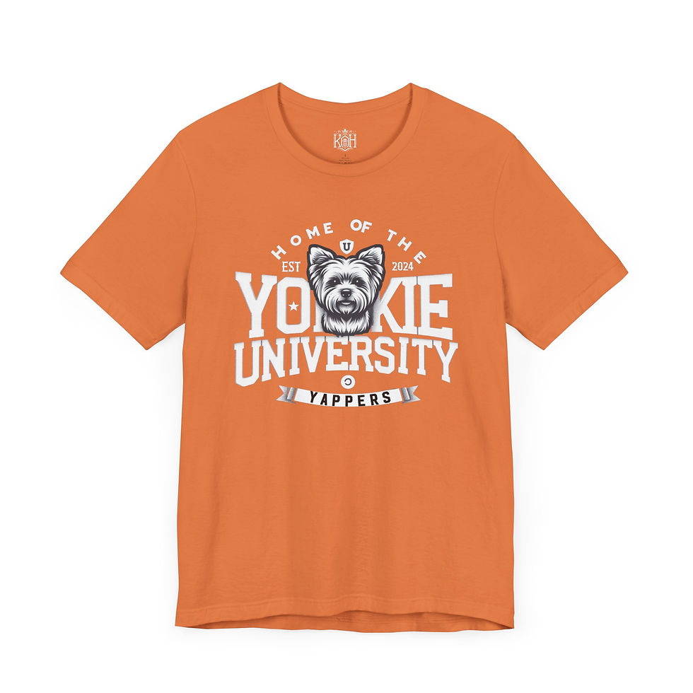Thumbnail: Guys Yorkie University Tshirt (Regular Cut)