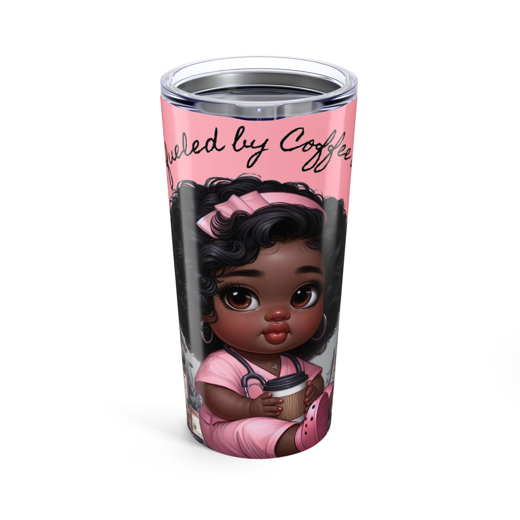 Nurse Gloria "Moved by Coffee and Love" - Tumbler 20oz