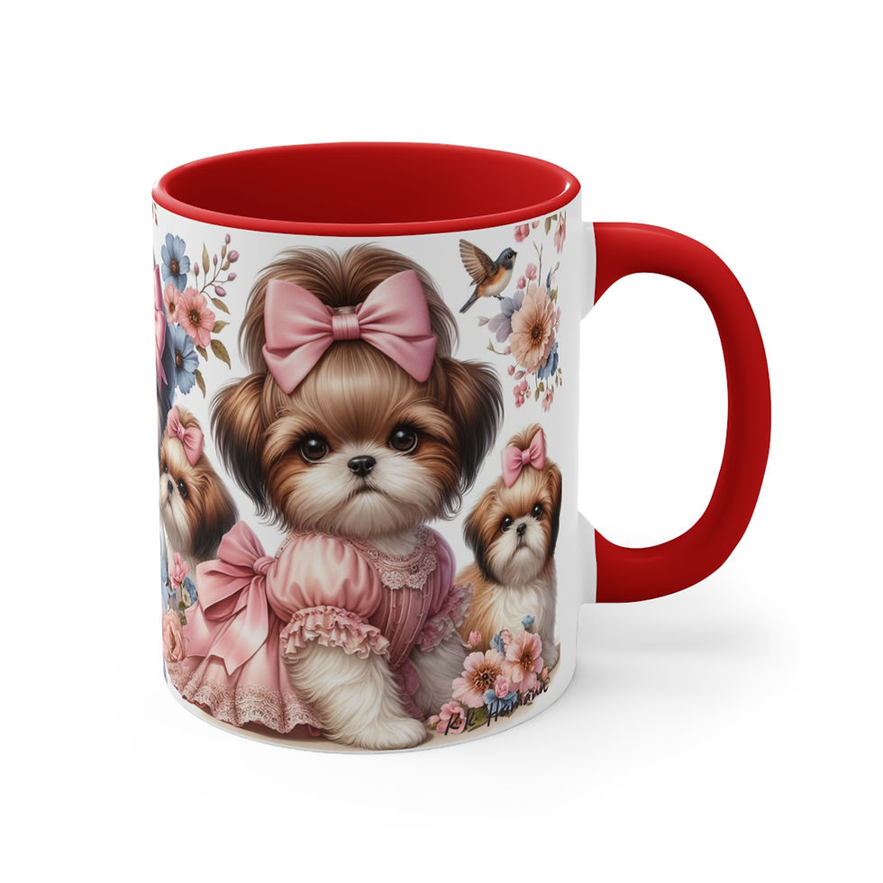 Thumbnail: ShihTzu "Spring Time"  Art Mug