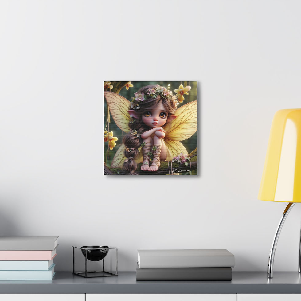 Thumbnail: Orchid 6 - Canvas Print - Gallery Style -  Flower Fairies