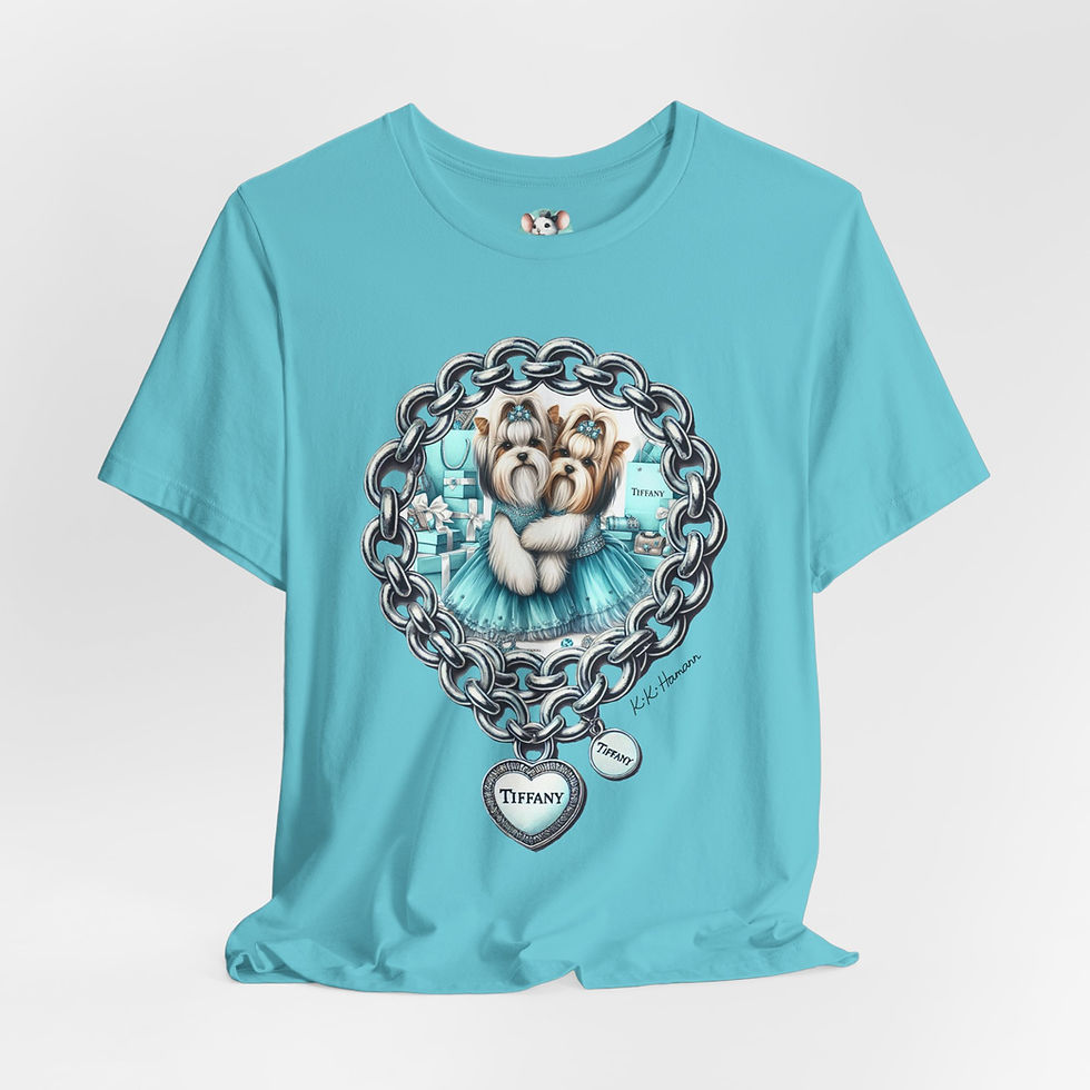 Thumbnail: Biewer / Parti Yorkie "Tiffany"  Tshirt (Boyfriend Cut)