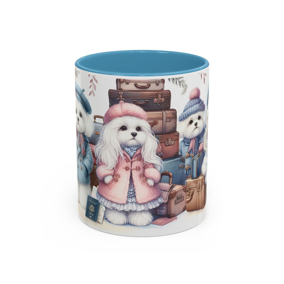 Thumbnail: Maltese "World Travelers" - Accent Coffee Mug 11 oz