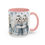 Thumbnail: Maltese "Blues" - Accent Coffee Mug 11 oz - Toile de Jouy