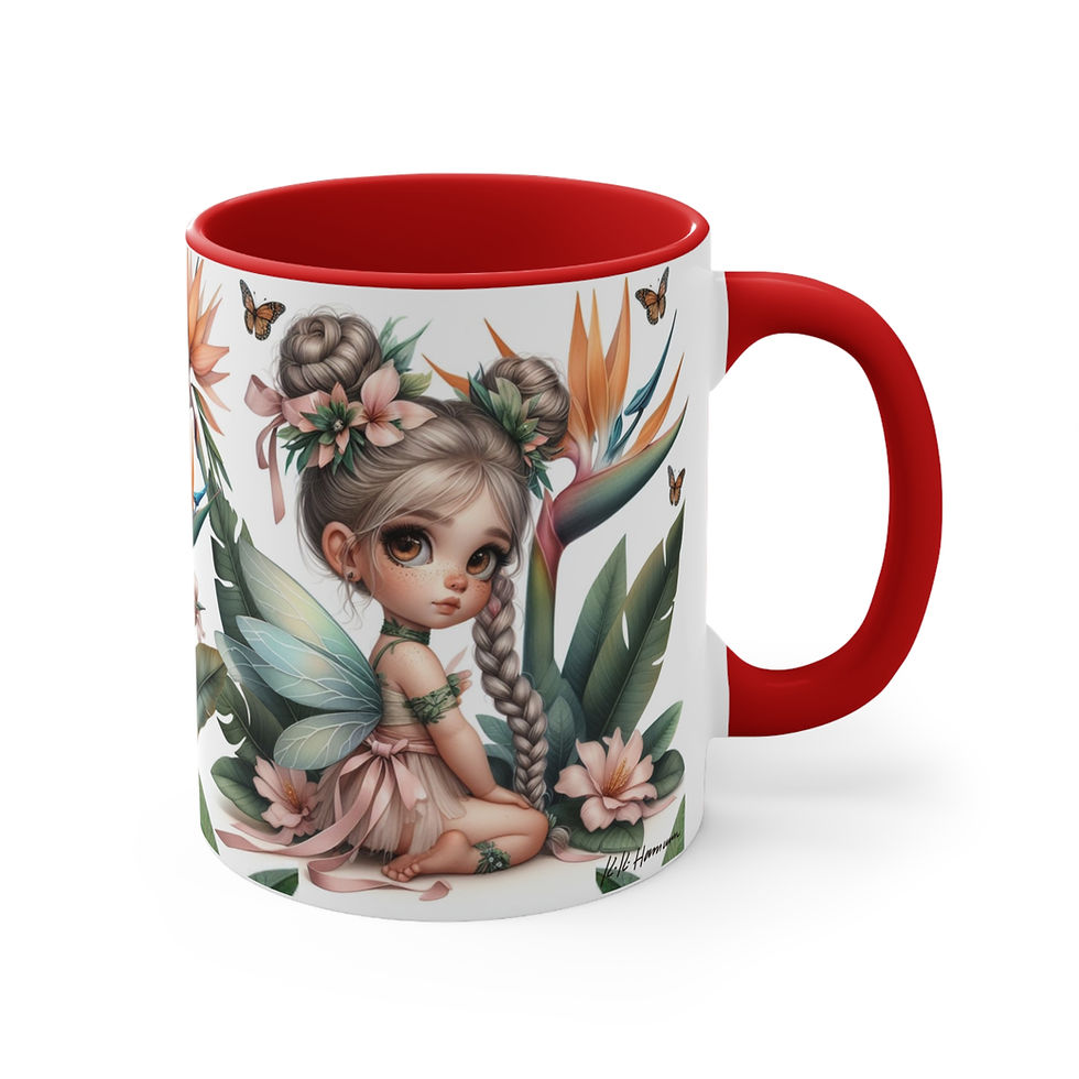 Thumbnail: Bird of Paradise Fairy  "Flower Fairies"  Art Mug 