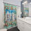 Thumbnail: Maltese Shower Curtain with Sea Theme  Design
