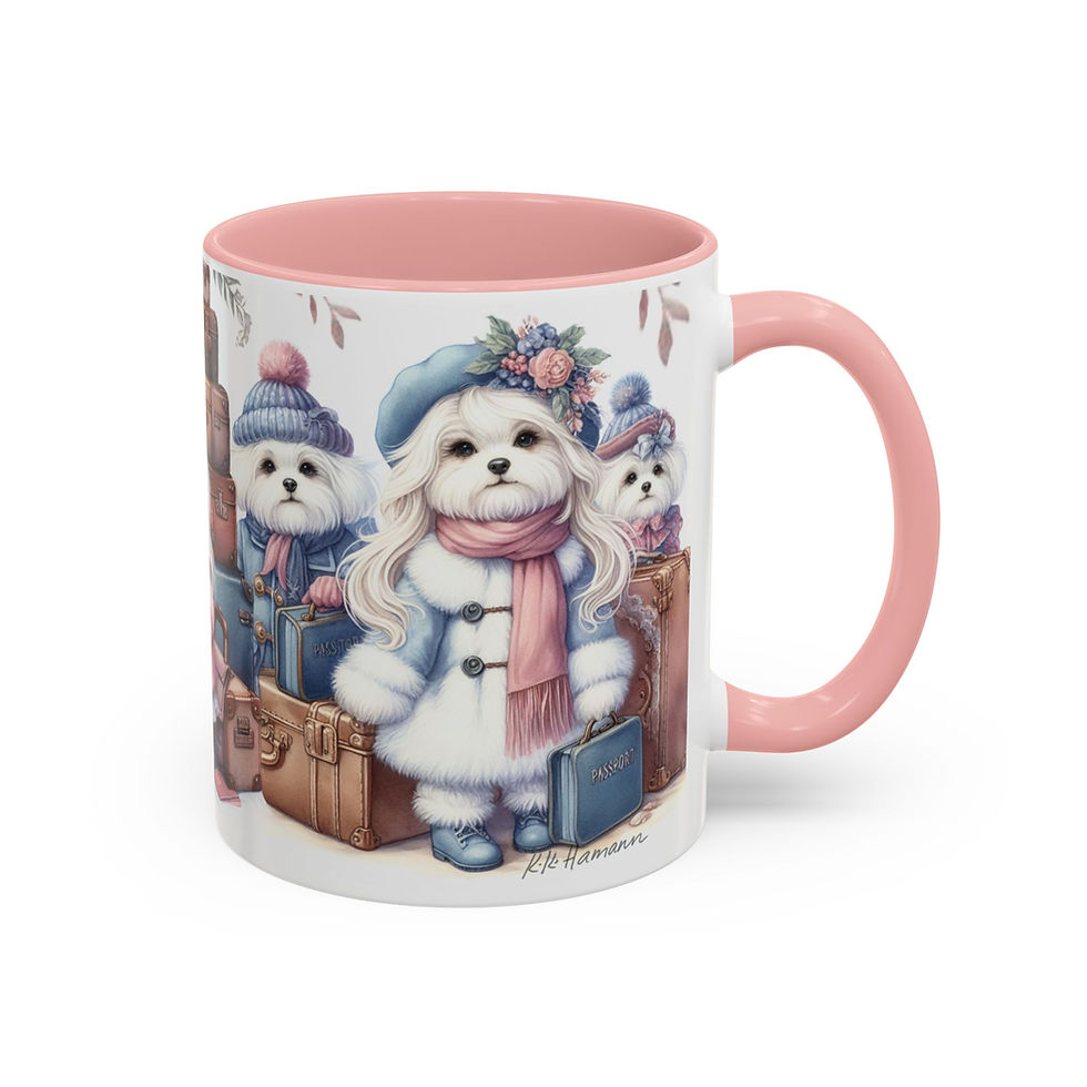 Thumbnail: Maltese "World Travelers" - Accent Coffee Mug 11 oz