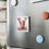 Thumbnail: Yorkie Letter V-  2" Porcelain Magnet, Square