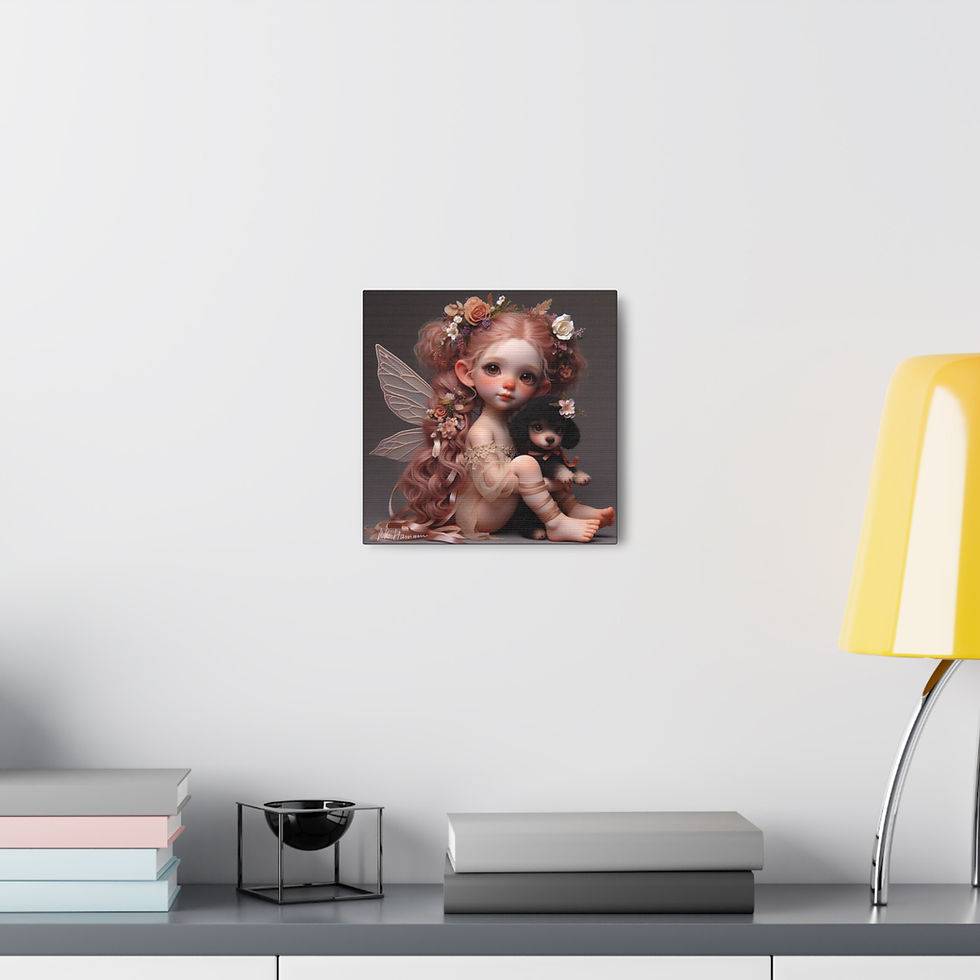 Thumbnail: Poodle 11  - Canvas Print - Gallery Style -  Fairy Tails