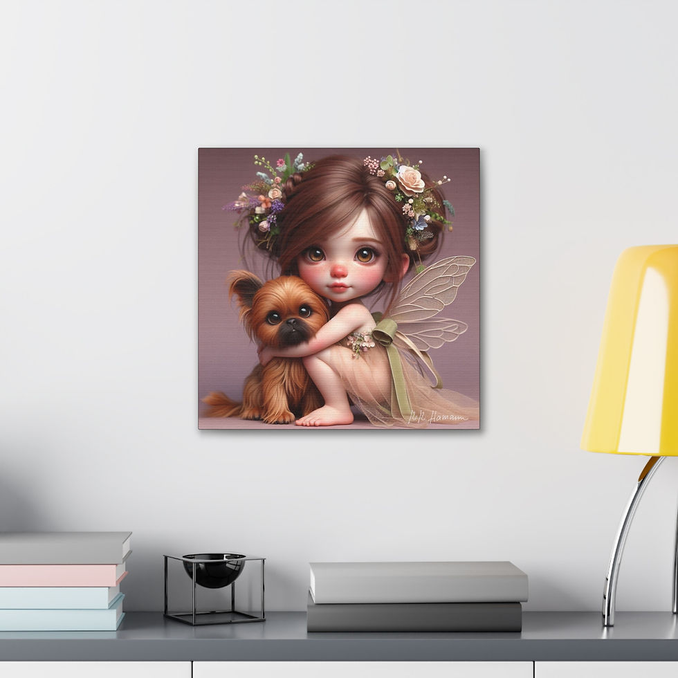 Thumbnail: Brussels Gryphon 5 - Canvas Print - Gallery Style -  Fairy Tails