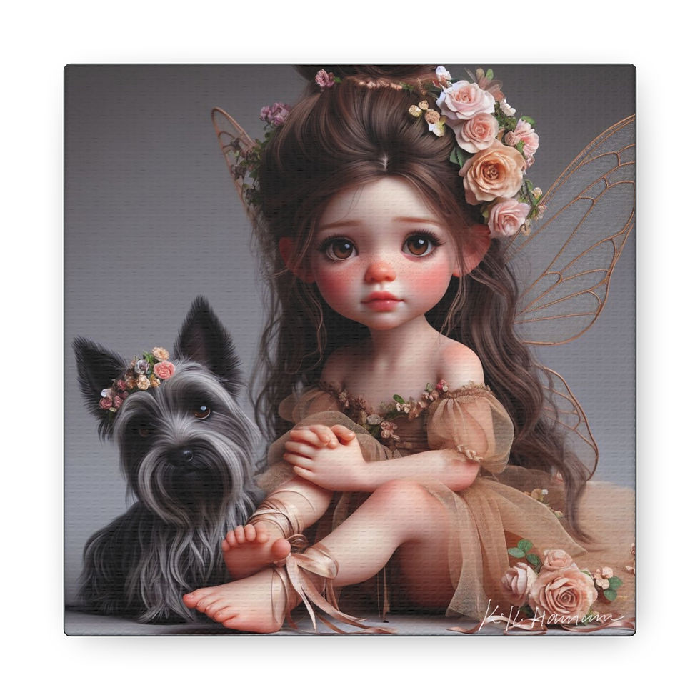 Thumbnail: Scottish Terrier 2 - Canvas Print - Gallery Style -  Fairy Tails
