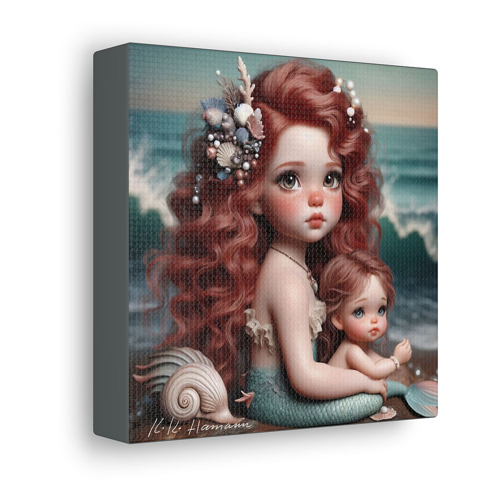 Thumbnail: Mirela and her Other Baby - Canvas Print - Gallery Style -  Special Edition